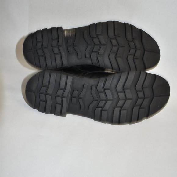 TO BOOT NEW YORK Lug Sole Leather Combat Boot Black Size 11 - Picture 9 of 10